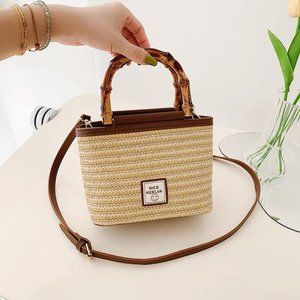 Beautiful straw bag , Handmade bag ,Summer bag ,Beach bag